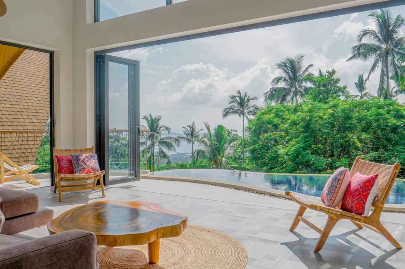 Phra Chan Villa 2Br - Infinity Pool & Sea View Strand von Chaweng Exterior foto