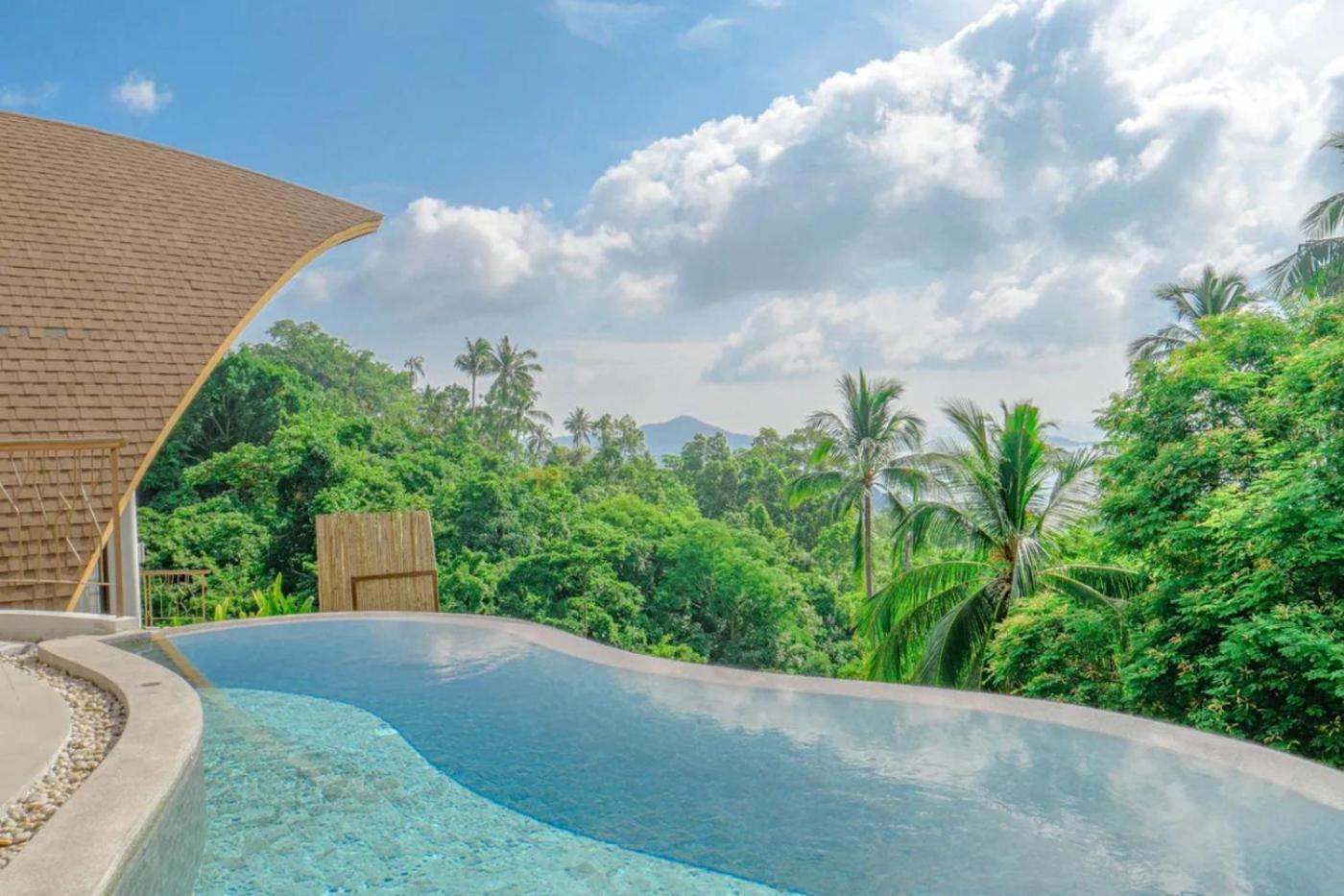 Phra Chan Villa 2Br - Infinity Pool & Sea View Strand von Chaweng Exterior foto